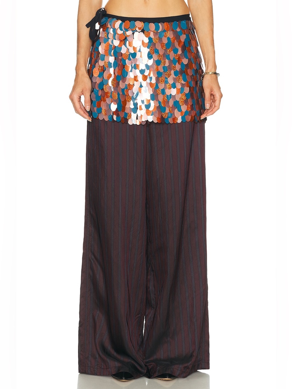 Dries Van Noten Gabrina Paillette Embroidered Mini Skirt - Picture 3 of 10